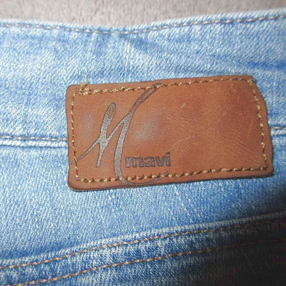 Mavi Jean Shorts Womens Size 29 Stretch Denim Bermuda Karly Distressed Grunge